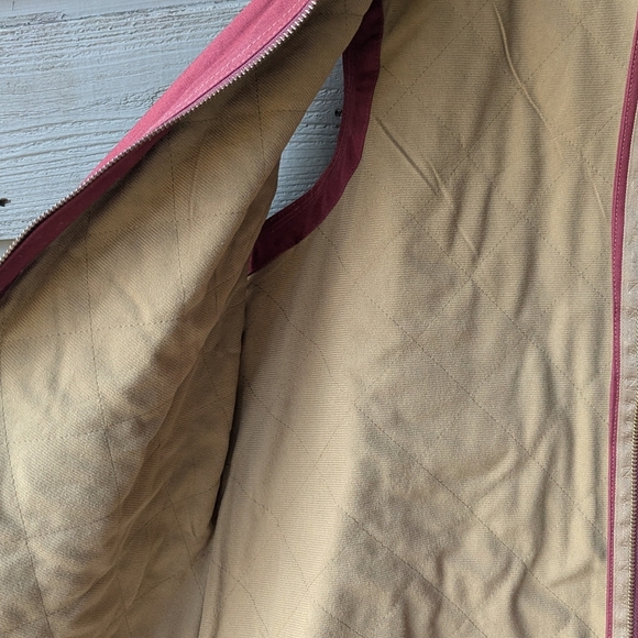 Noble Outfitters Canvas Vest Burgundy Red Size XXL - Picture 7 of 10